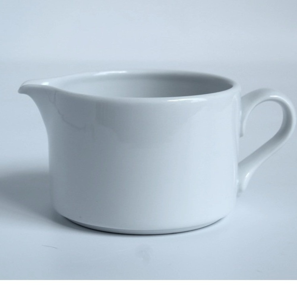 Dansk Bistro Creamer White Stoneware Minimalist Pitcher NR Thailand